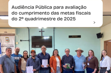 AUDIÊNCIA PÚBLICA PARA APRESENTAÇÃO DAS METAS FISCAIS DO 2º QUADRIMESTRE DE 2025